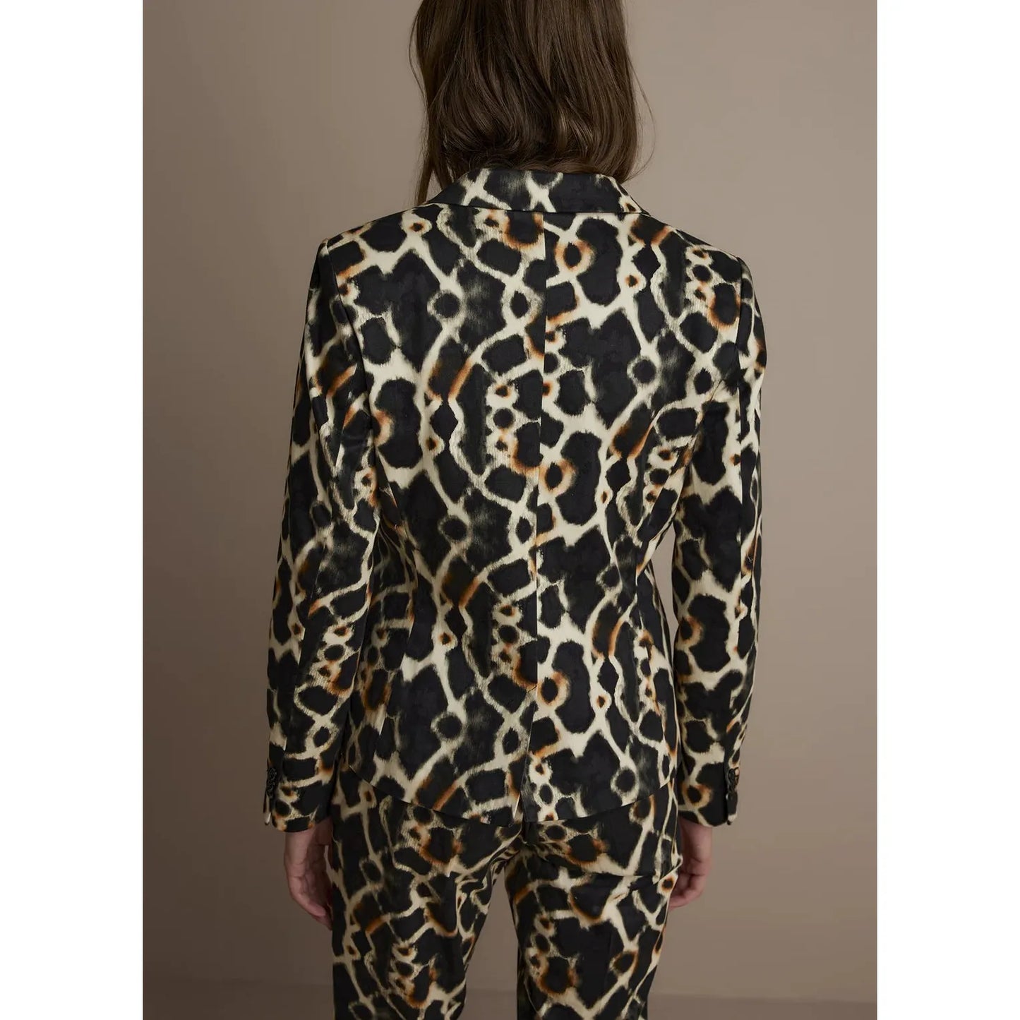Summum Woman Ladies Fitted Blazer with Print