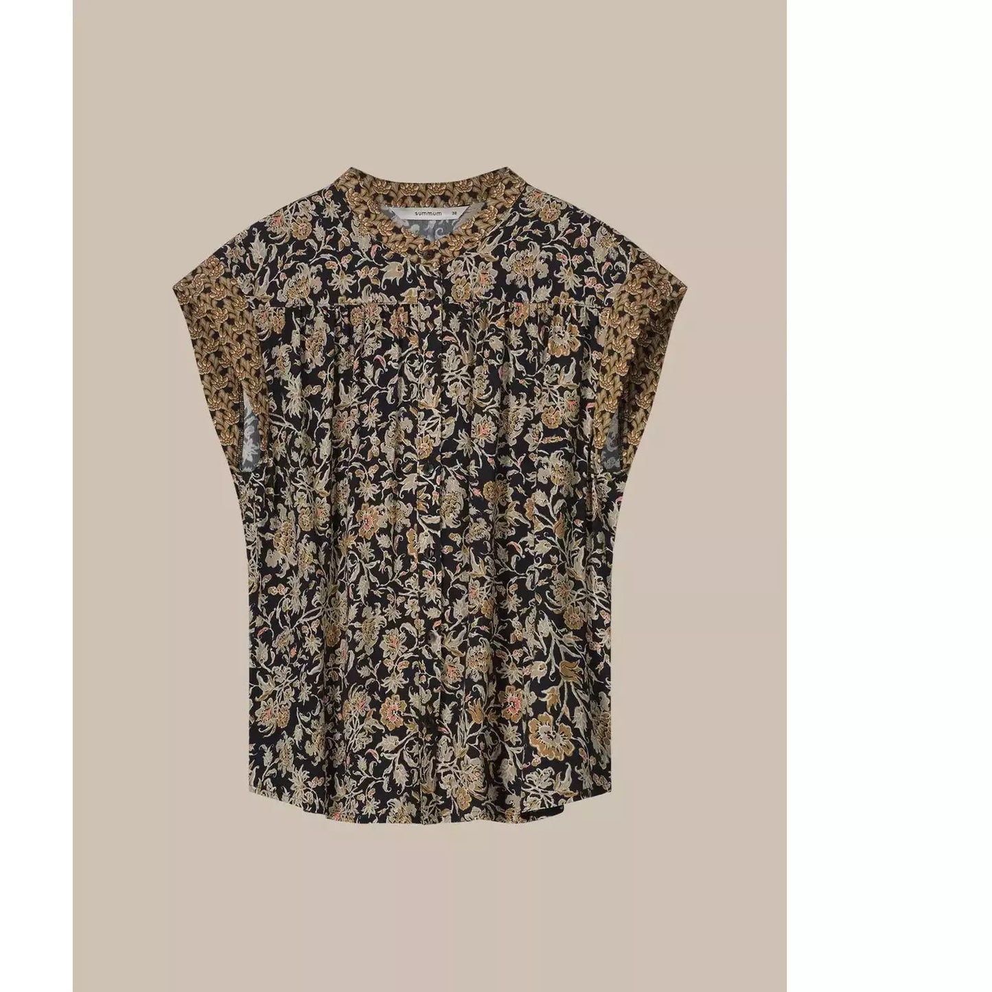 Summum Woman Ladies Blouse - Cap Sleeve Floral