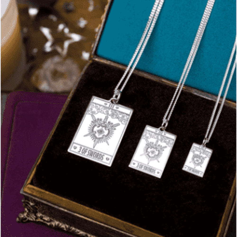CarterGore Tarot Necklace - The 3 of Swords
