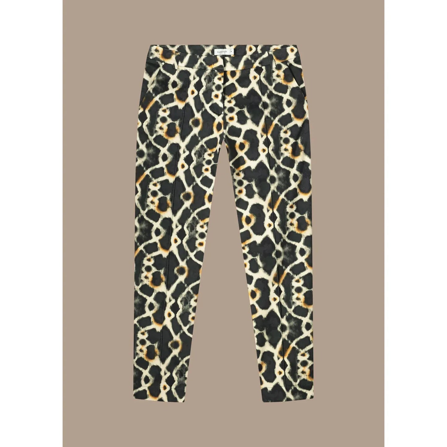 Summum Woman Ladies Fitted Trousers with Print