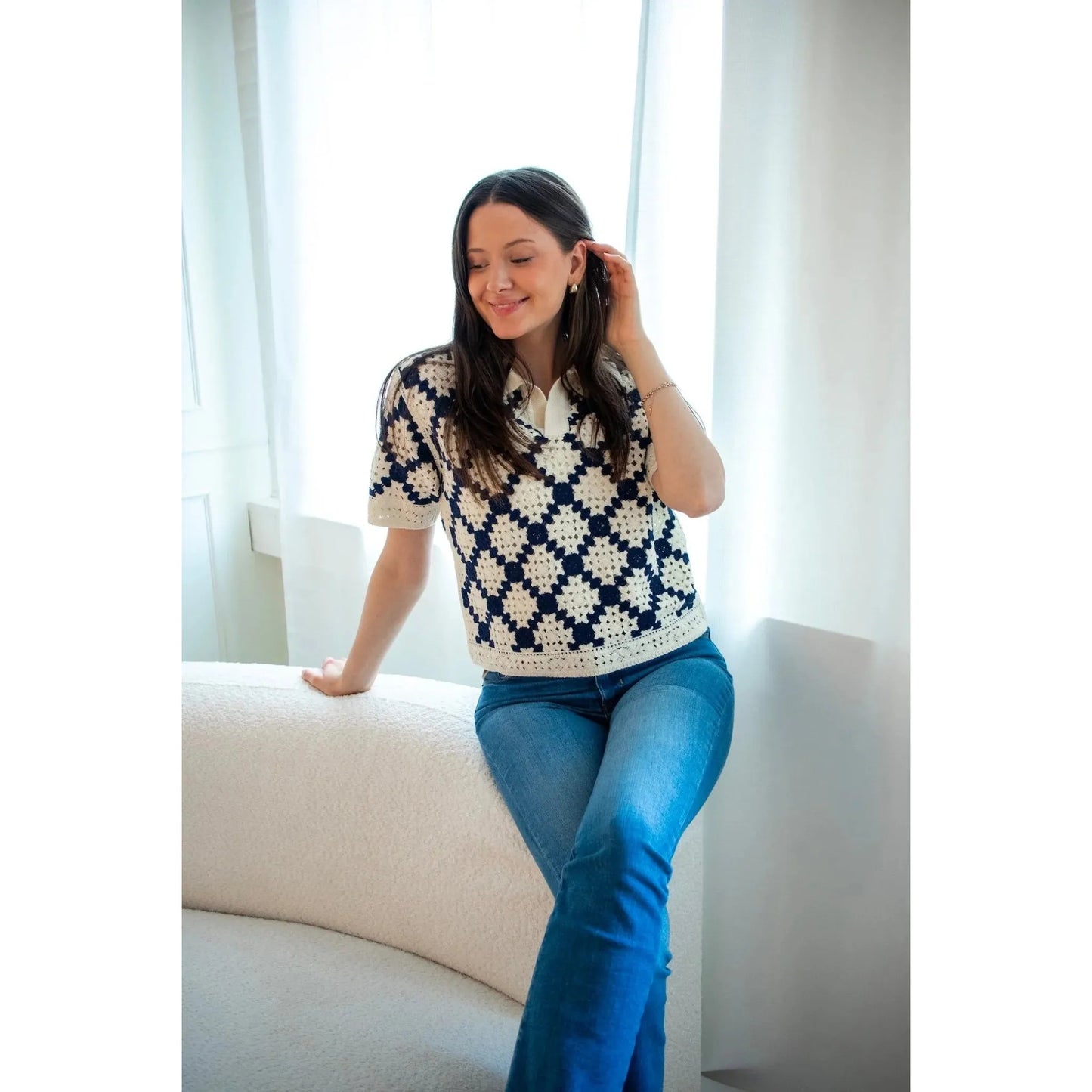 Suncoo Ladies Pull Perisol - Bleu Nuit