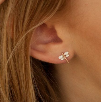 Gemma J Dragonfly Stud Earrings