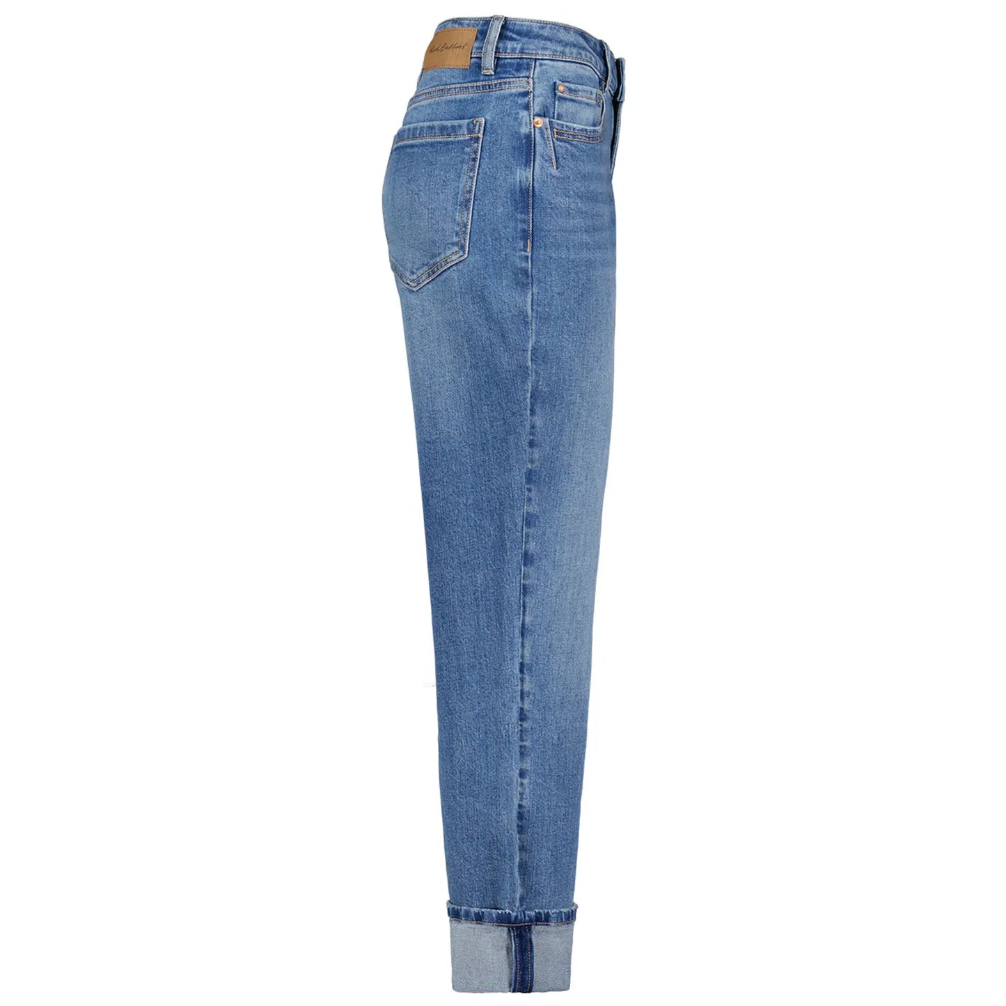 Red Button Ladies Jeans Kim Denim & Turnup SRB4357 - Mid Stone Blue