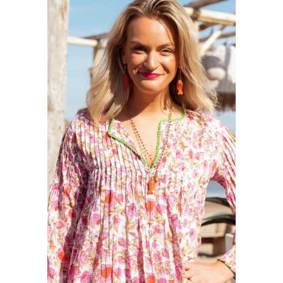 Place du Soleil Ladies Floral Short Dress S24-440