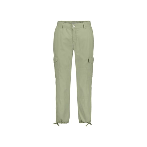 Red Button Ladies Conny Cargo Cotton/Linen Trousers SRB4167 - Teagreen