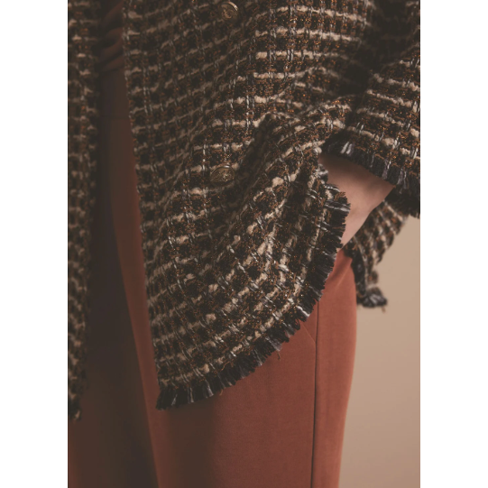 Summum Woman Ladies Half Length Tweed Jacket