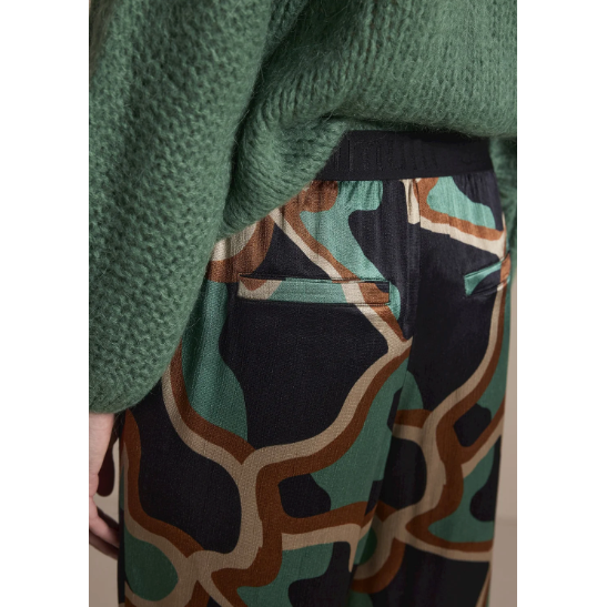 Summum Woman Ladies Smooth Trousers - Green