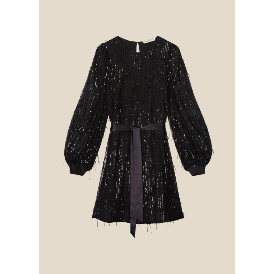 Summum Woman Ladies Sequin Fringe Dress
