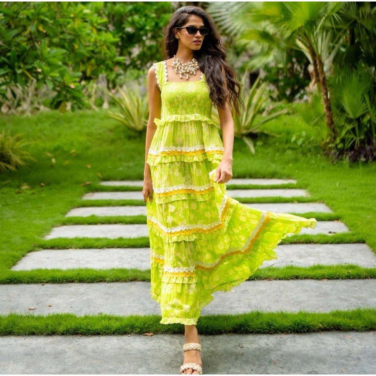 Sohana Ladies Mia Dress - Lime