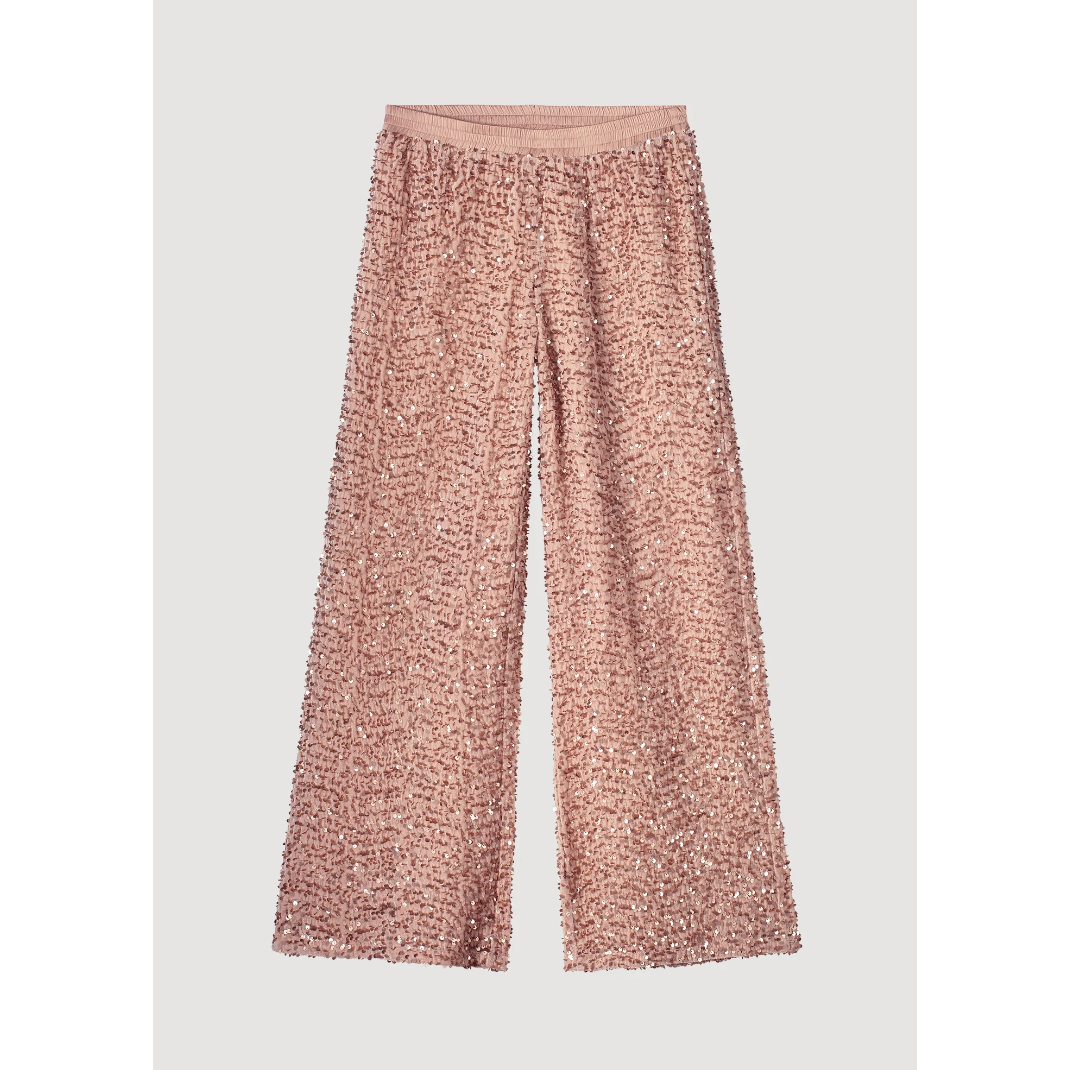 Summum Woman Ladies Sequin Trousers - Cava