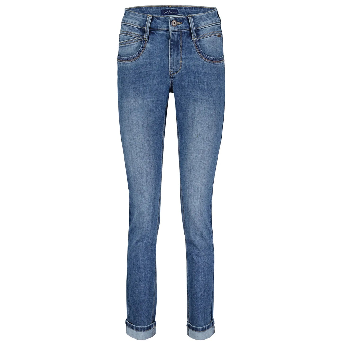 Red Button Ladies Jeans SRB4304 - Sissy Stone Used & Metal Beading Pockets