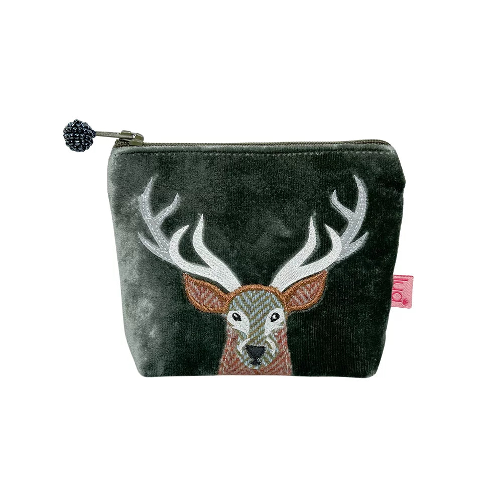Lua Stag Velvet Mini Purse