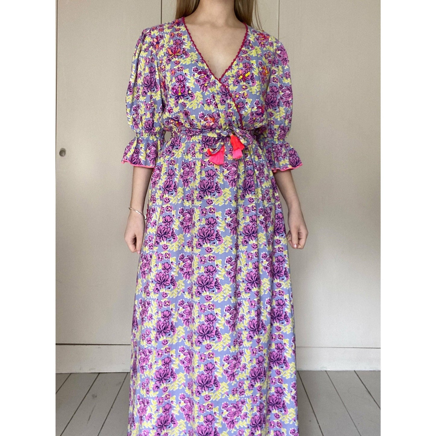 Place du Soleil Ladies Dress - Purple Sunshine Maxi S22-304