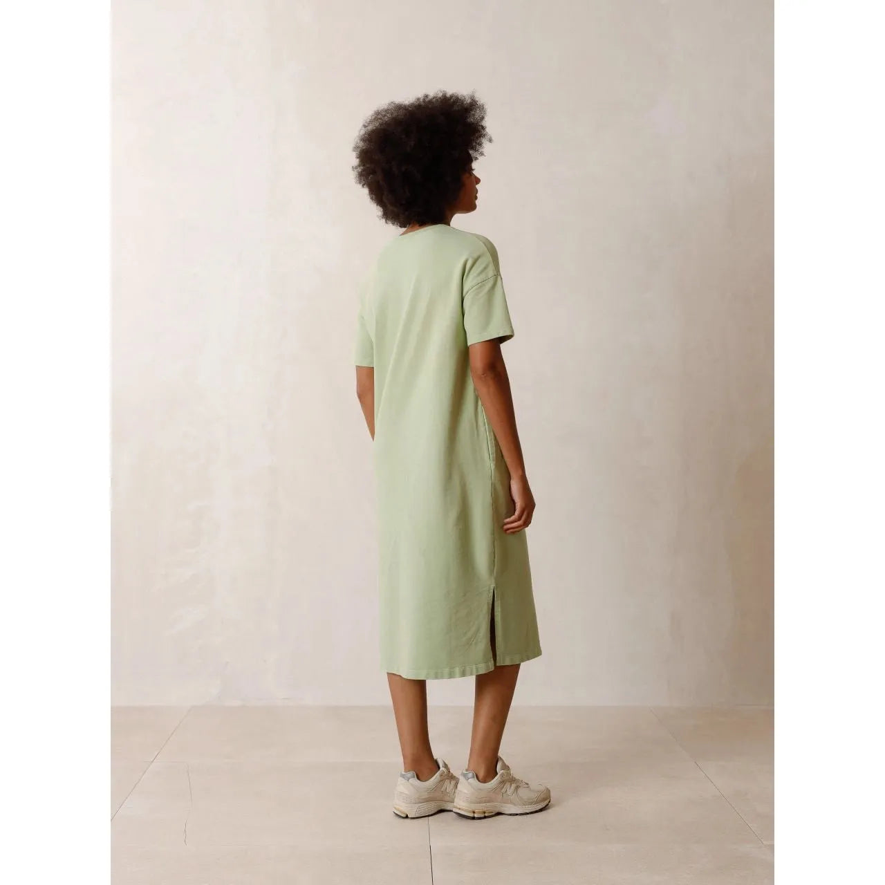 Indi and Cold Ladies Midi Terrycloth Dress - Mint