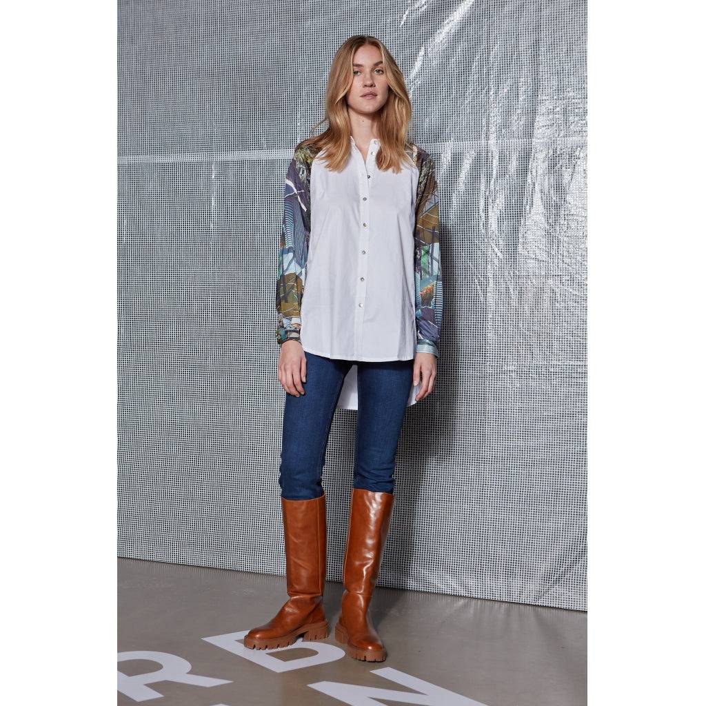 Coster Copenhagen Ladies Shirt - Urban Collage Print