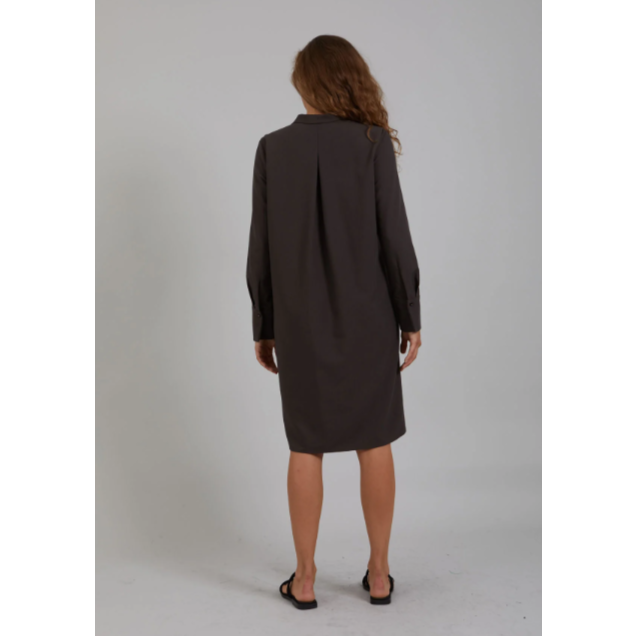 Coster Copenhagen Ladies Shirt Dress - Night Brown