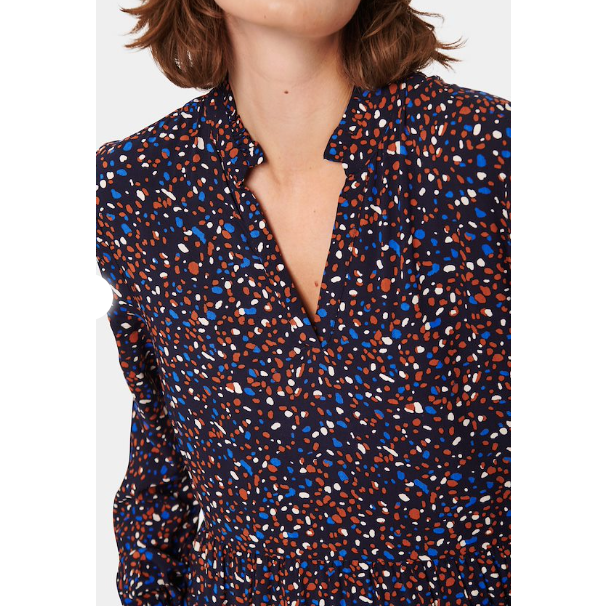 Saint Tropez Ladies Eda Maxi Dress - Night Sky Multi Dot