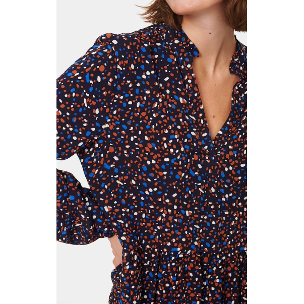 Saint Tropez Ladies Eda Dress - Night Sky Multi Dot
