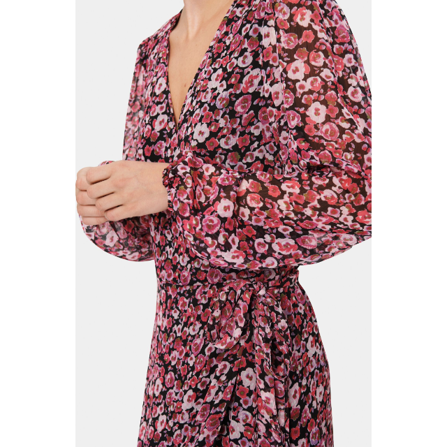 Saint Tropez Ladies Salva Dress - Black b Water Florals