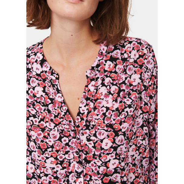 Saint Tropez Ladies Eda Shirt - Black B Water Florals