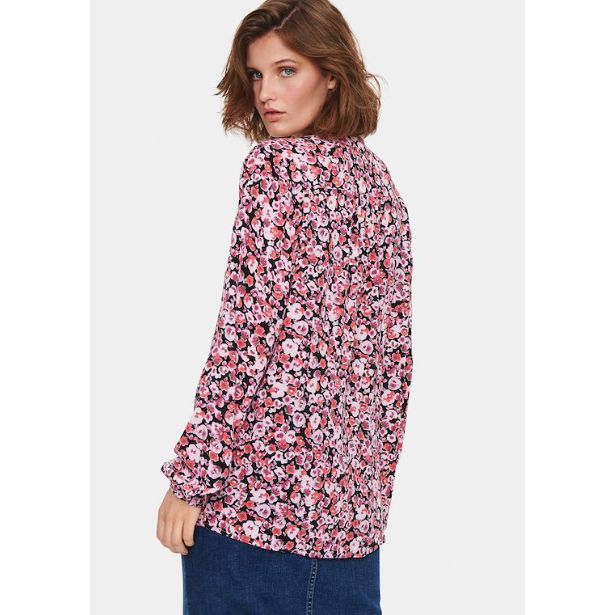 Saint Tropez Ladies Eda Shirt - Black B Water Florals