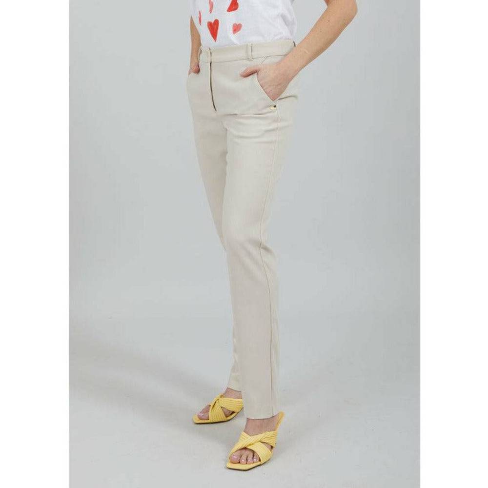Coster Copenhagen Ladies Lucia Trousers - Straight Leg - Creme