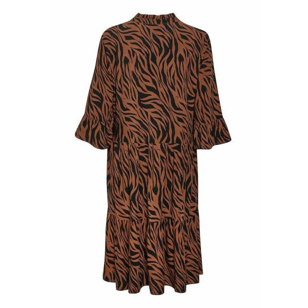 Saint Tropez Ladies Eda Dress - Black B Zebra
