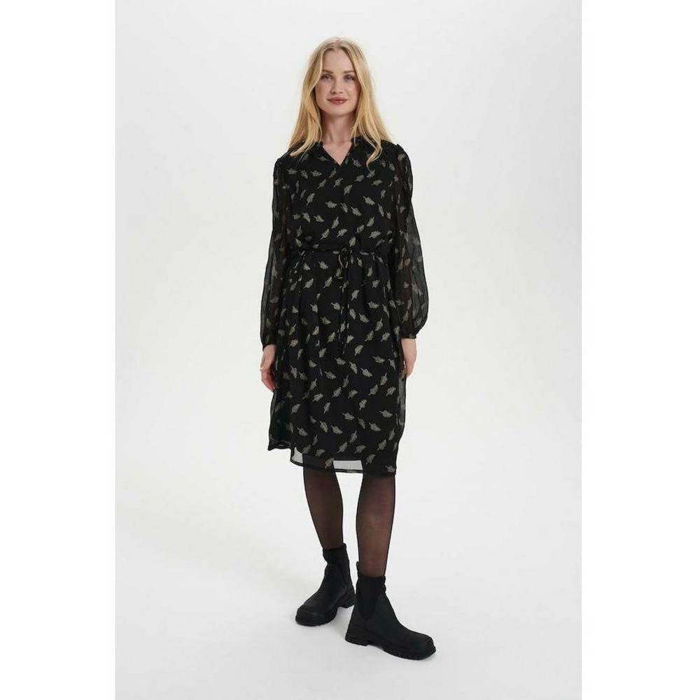 Saint Tropez Ladies Jamii Dress - Black Feathers