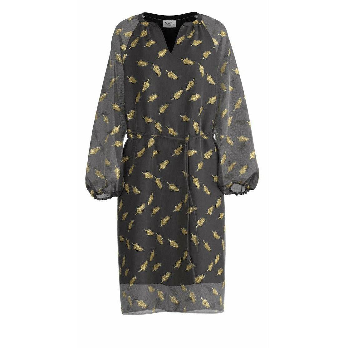 Saint Tropez Ladies Jamii Dress - Black Feathers