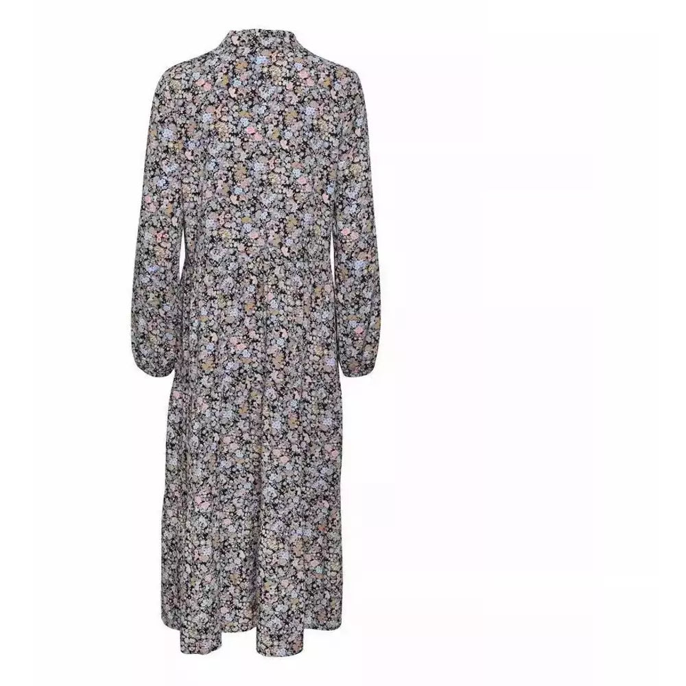 Saint Tropez Ladies Eda Maxi Dress - Black Flower Story