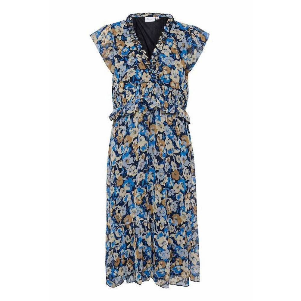 Saint Tropez Ladies Line Dress - Campanula Poppy