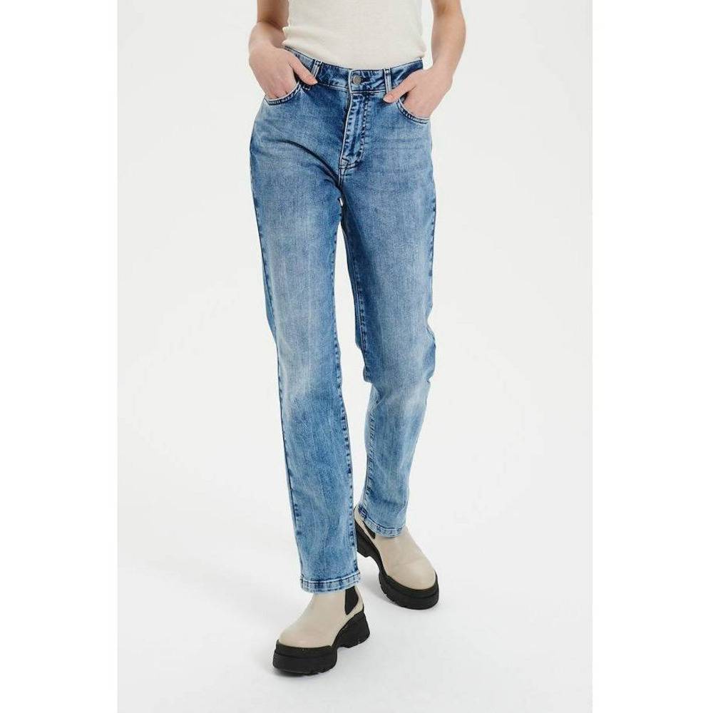 Saint Tropez Ladies Molly Jeans - Light Blue Denim