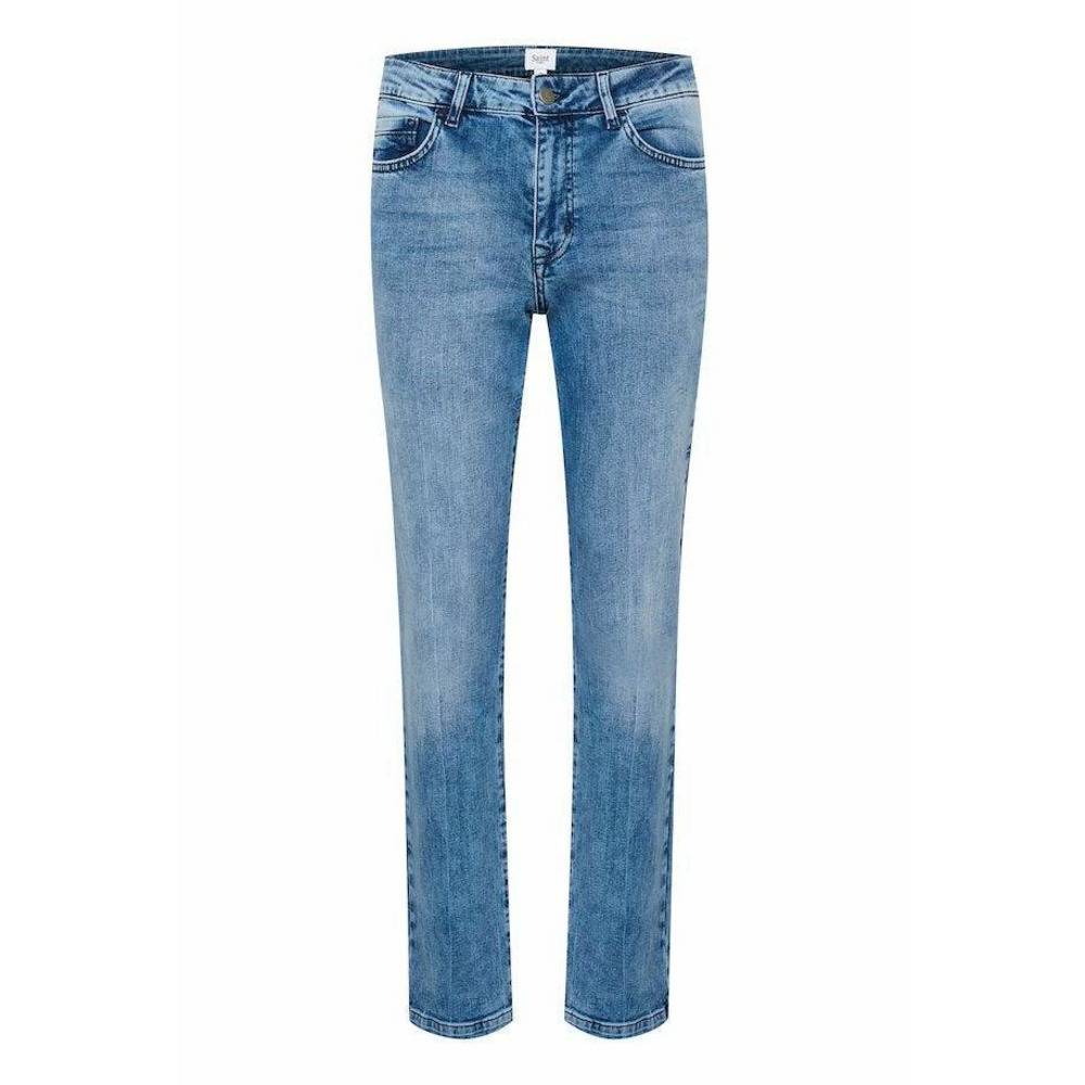 Saint Tropez Ladies Molly Jeans - Light Blue Denim