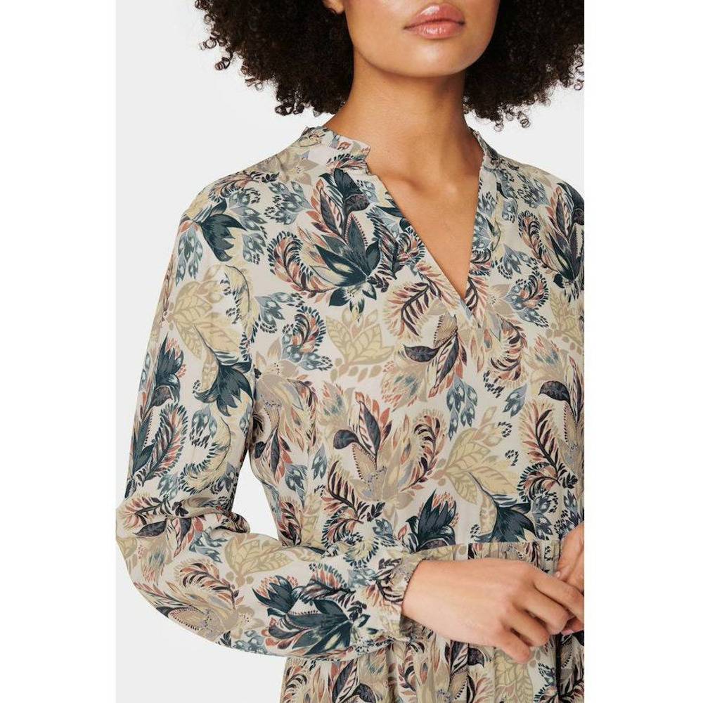 Saint Tropez Ladies Long Sleeve Eda Dress - Night Sky Bohemian