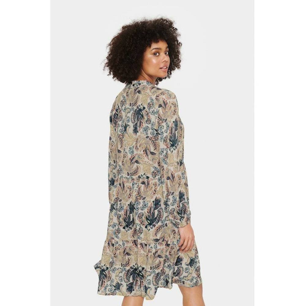 Saint Tropez Ladies Long Sleeve Eda Dress - Night Sky Bohemian