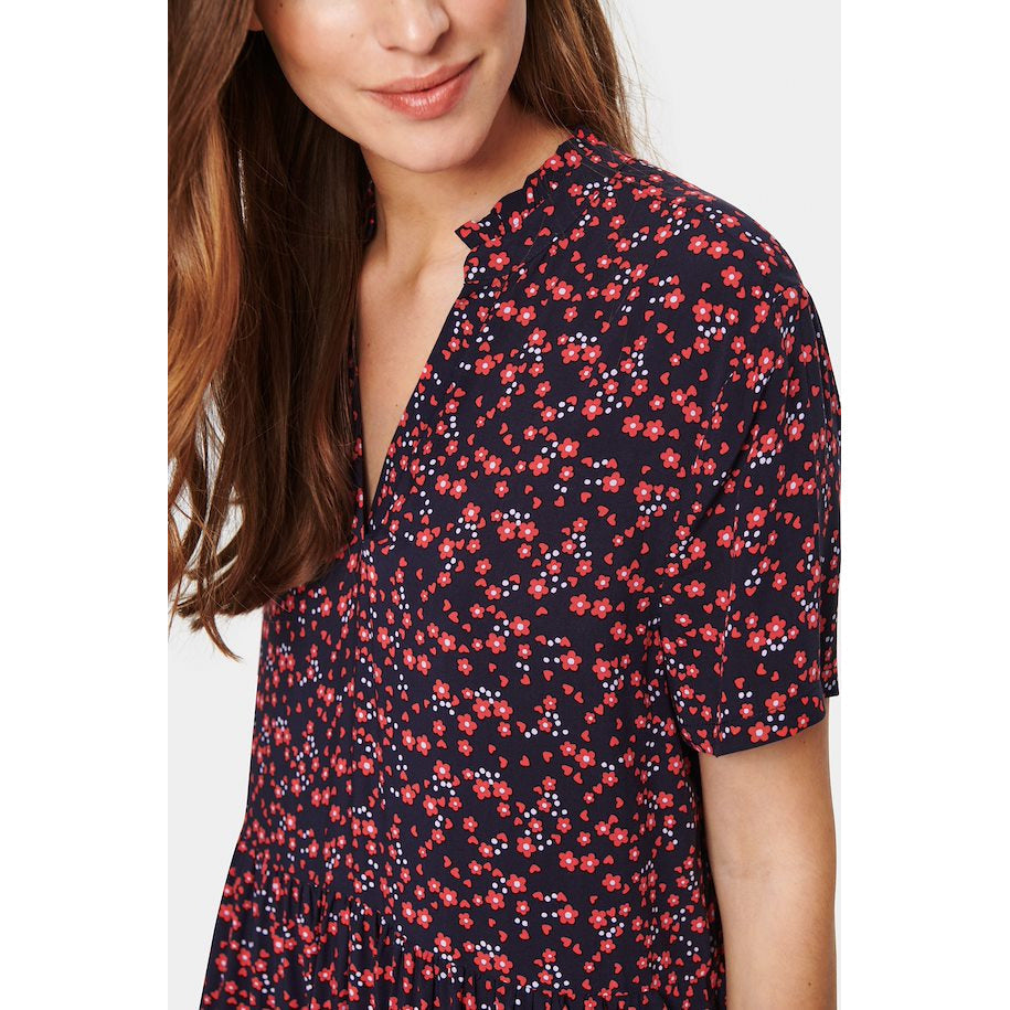 Saint Tropez Ladies Eda Maxi Dress - Night Sky Naive Flower