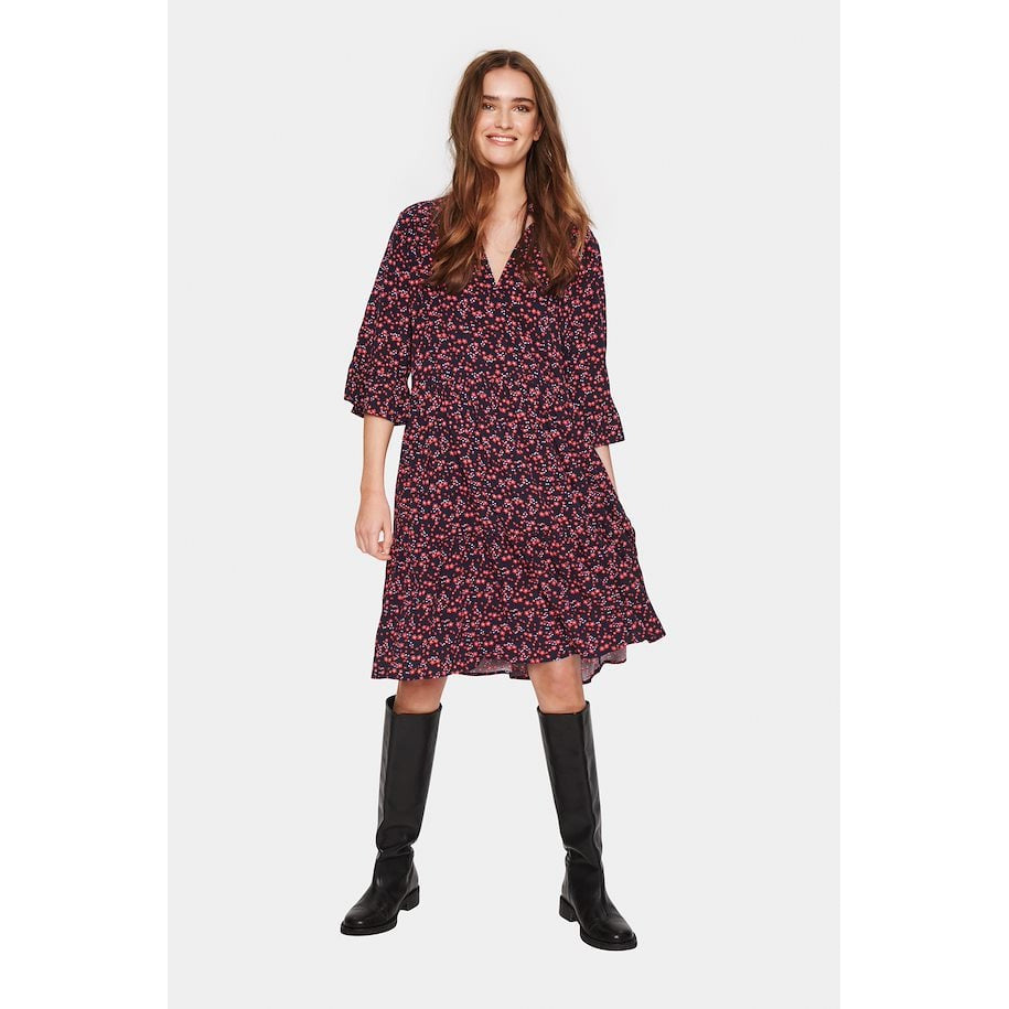 Saint Tropez Ladies Eda Dress - Night Sky Naive Flower