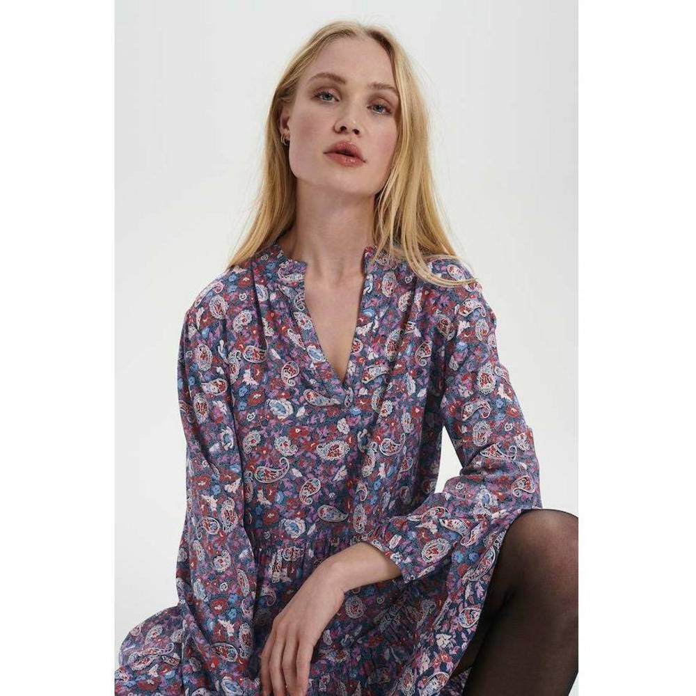 Saint Tropez Ladies Eda Dress - Night Sky Paisley Roses