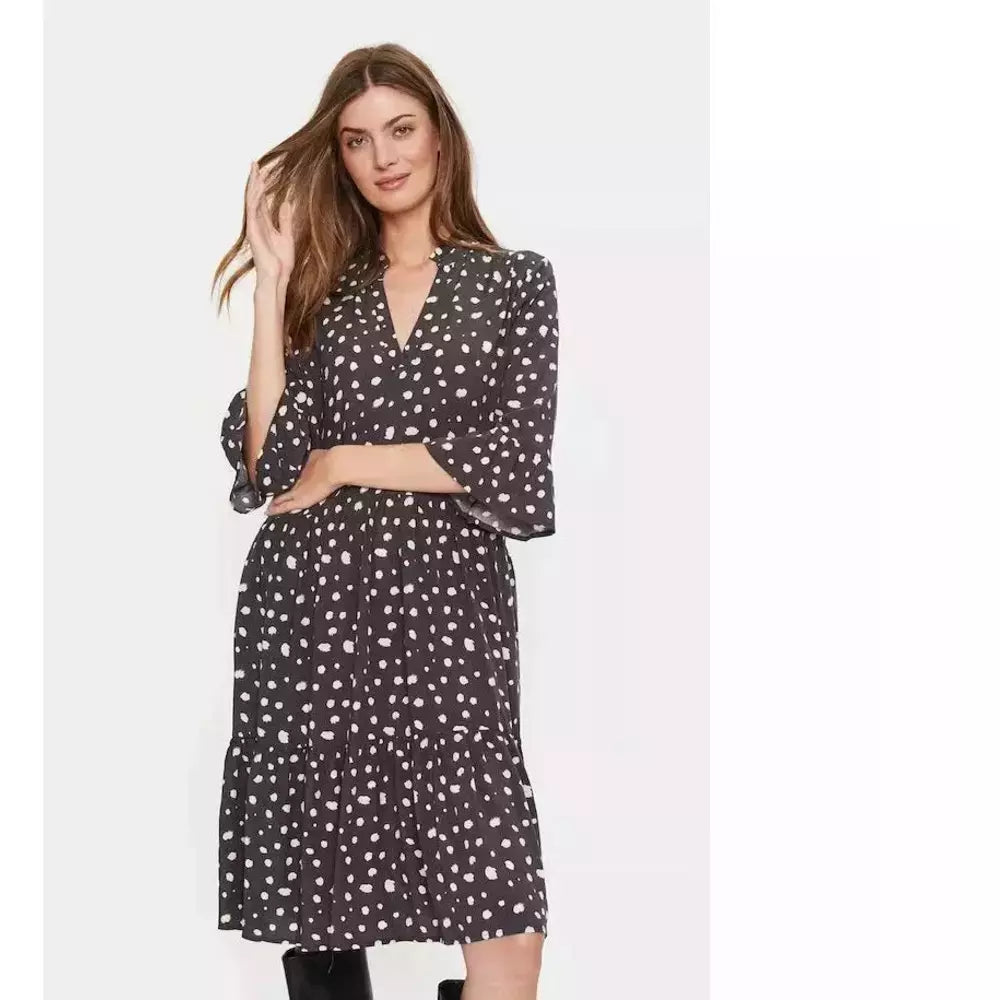 Saint Tropez Ladies Eda Dress - Nine Iron Dot