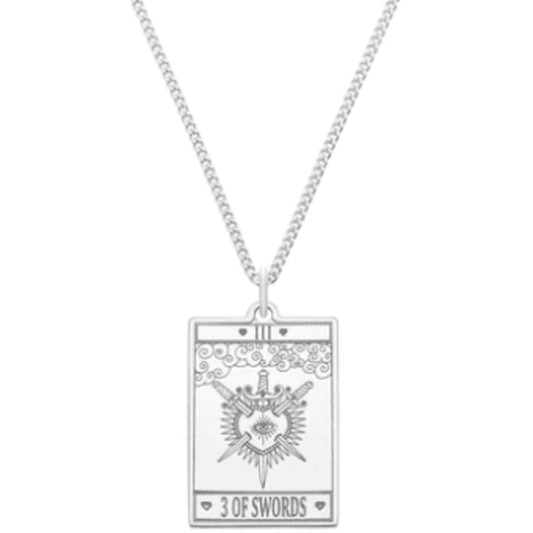 CarterGore Tarot Necklace - The 3 of Swords