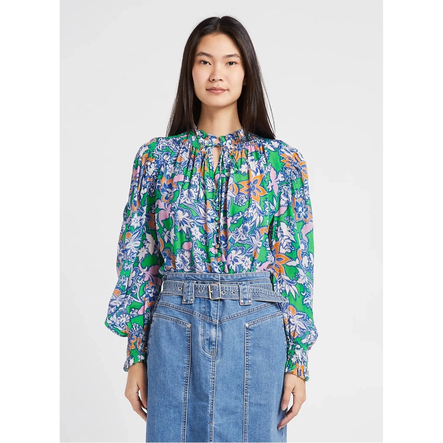 Suncoo Ladies Latinos Blouse - Green