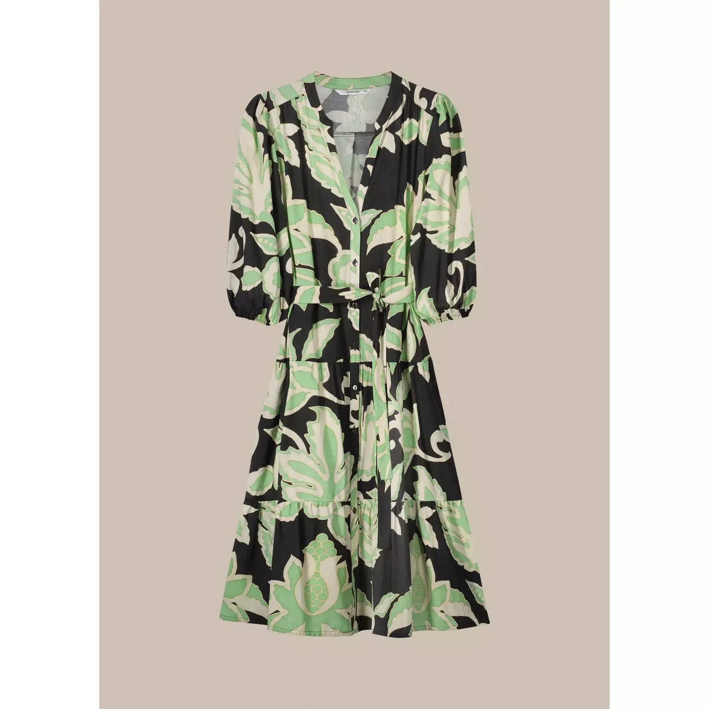 Summum Woman Ladies Botanical Print Dress