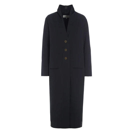 Henriette Steffensen Ladies Long Jersey Cardigan 77002 - Black