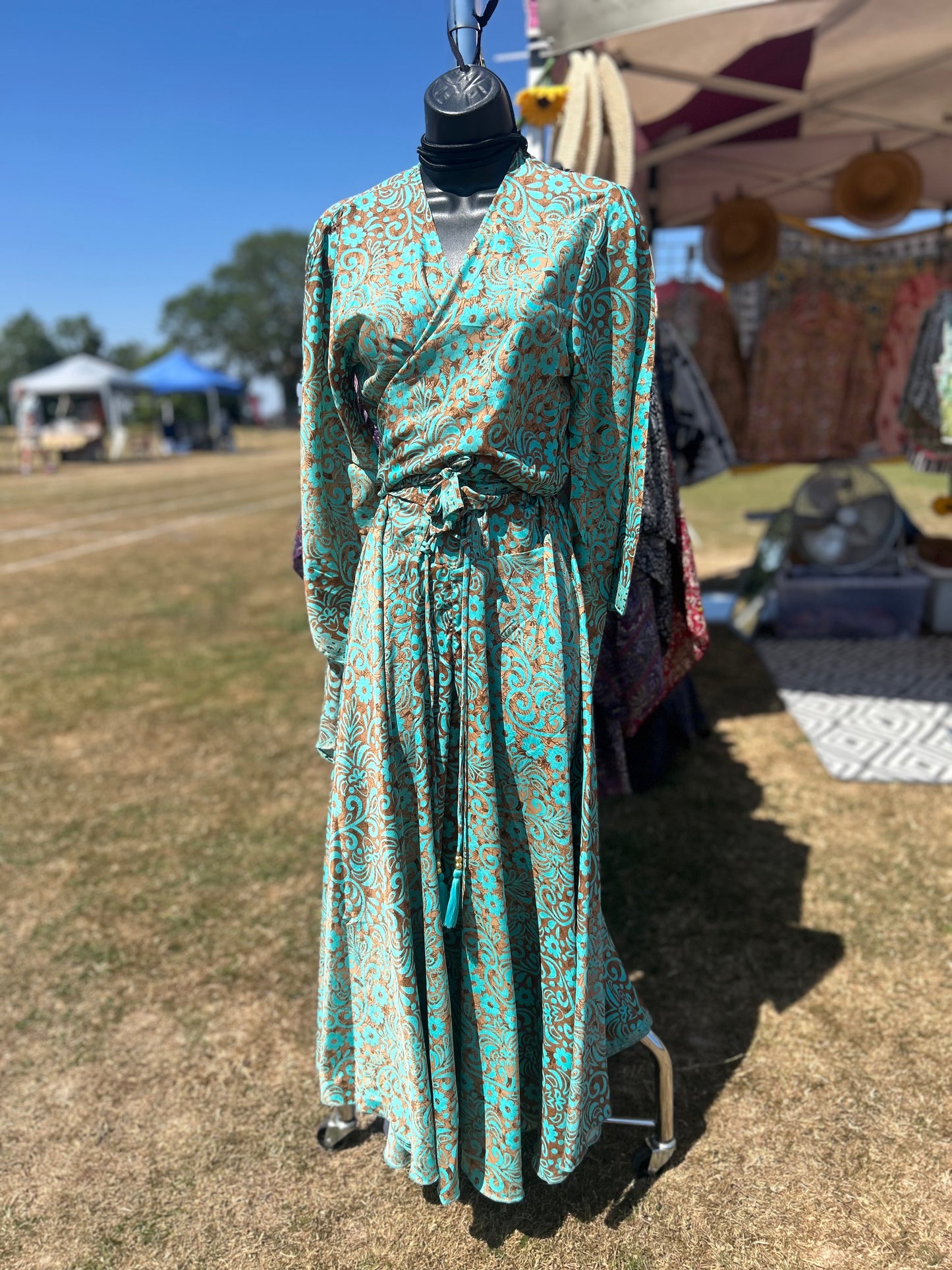 Indian Summer Skirt and Wrap Top Set