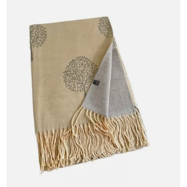 Ellie & Bea Ladies Mulberry Tree 'Cashmere Feel' Reversible Scarf / Shawl - Various Colours