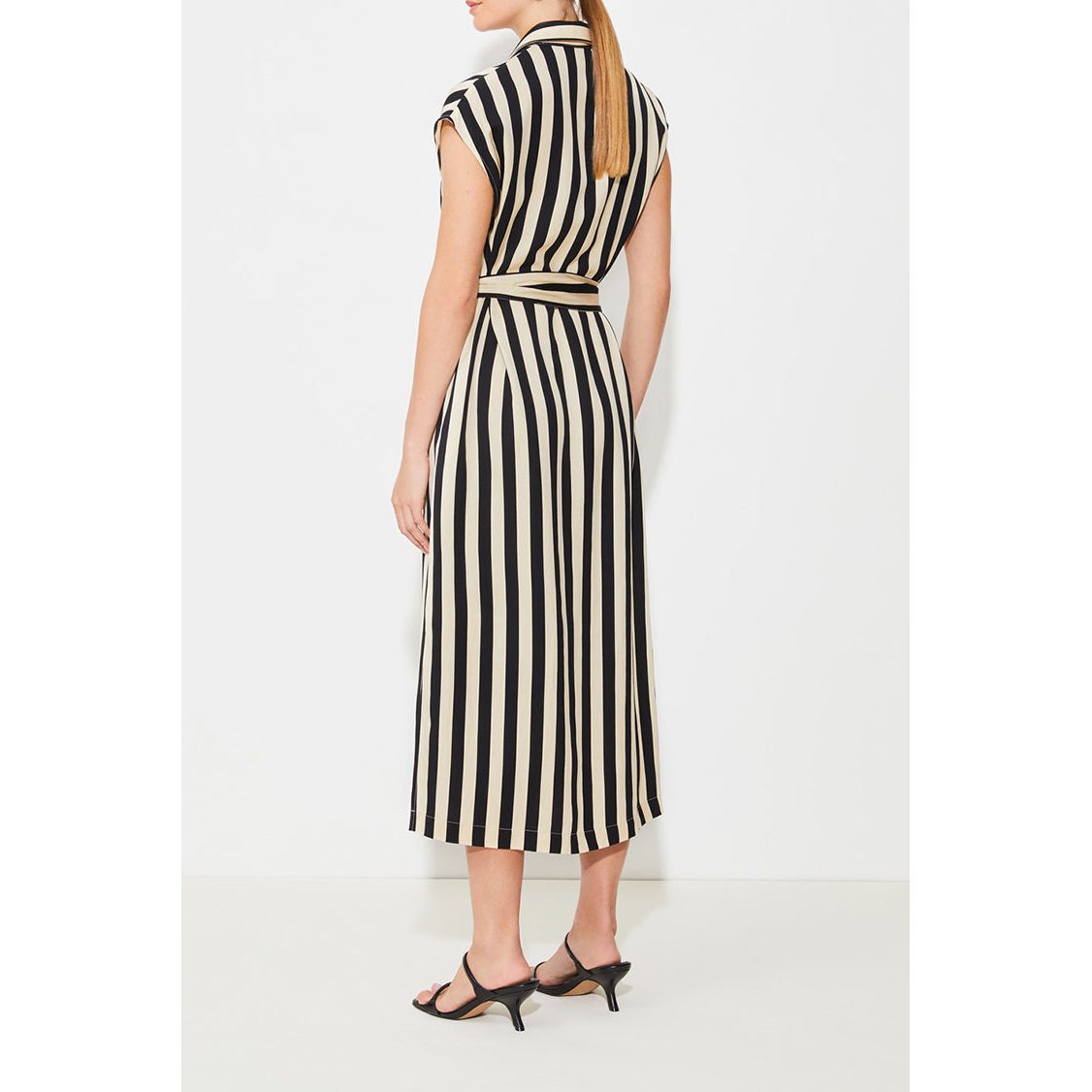 Suncoo Ladies Celest Dress - Beige & Black