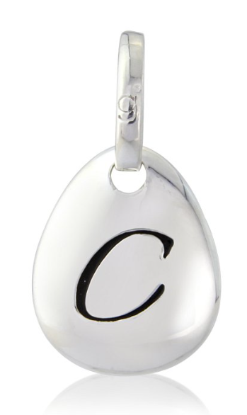 Gemma J Initial Pebble Charm A to Z