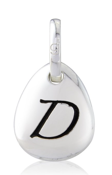 Gemma J Initial Pebble Charm A to Z