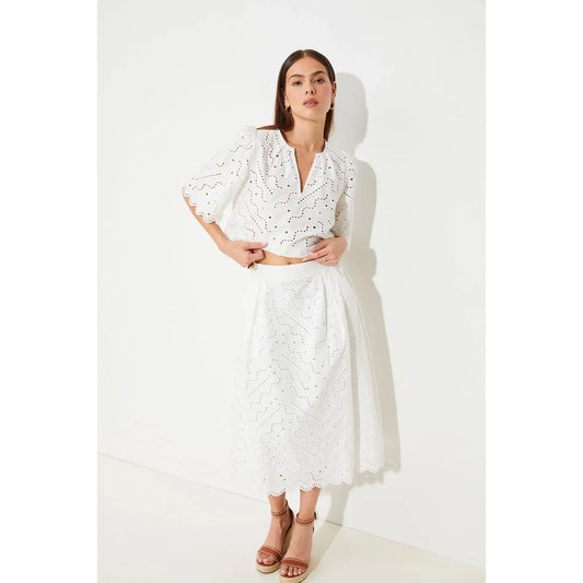Suncoo Ladies Flavie Skirt - Off White