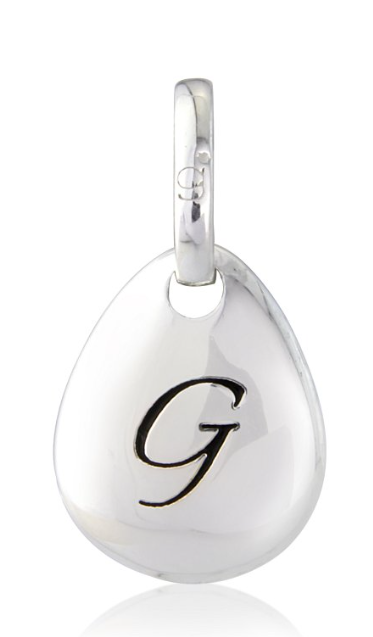 Gemma J Initial Pebble Charm A to Z